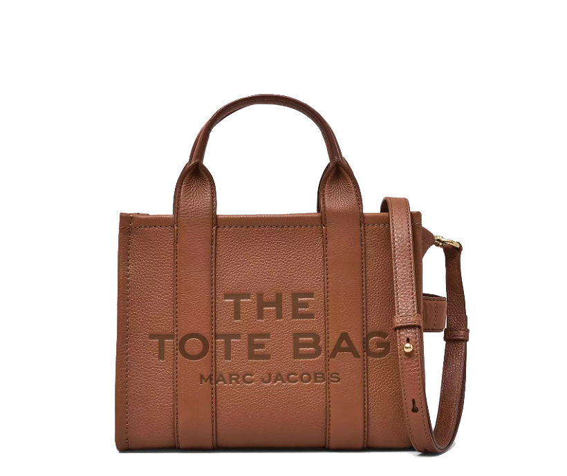 The leather pequeño tote bag Marc Jacobs ARGAN OIL