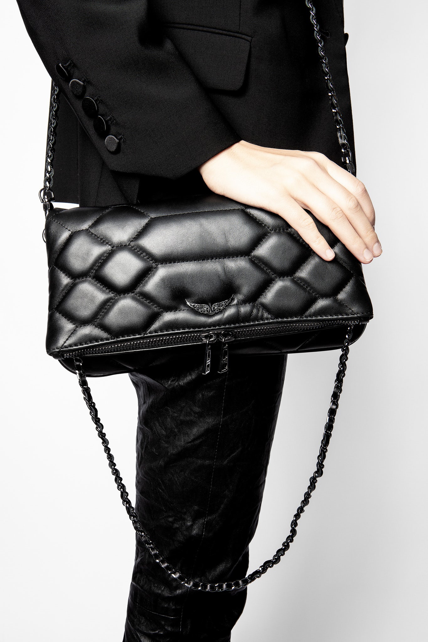 Bolso Zadig\u0026Voltaire Rock Mat scale negro - 360.00 € Bolsos y zapatos de  mujer, marcas de moda online, Michael kors, Karl lagerfeld, Guess, Armani,  Premiata y muchas marcas más