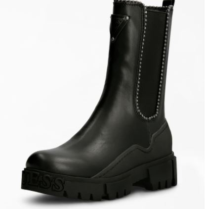 Botas Guess negras goma tachas - 175.00 € Bolsos y zapatos de mujer, marcas  de moda online, Michael kors, Karl lagerfeld, Guess, Armani, Premiata y  muchas marcas más