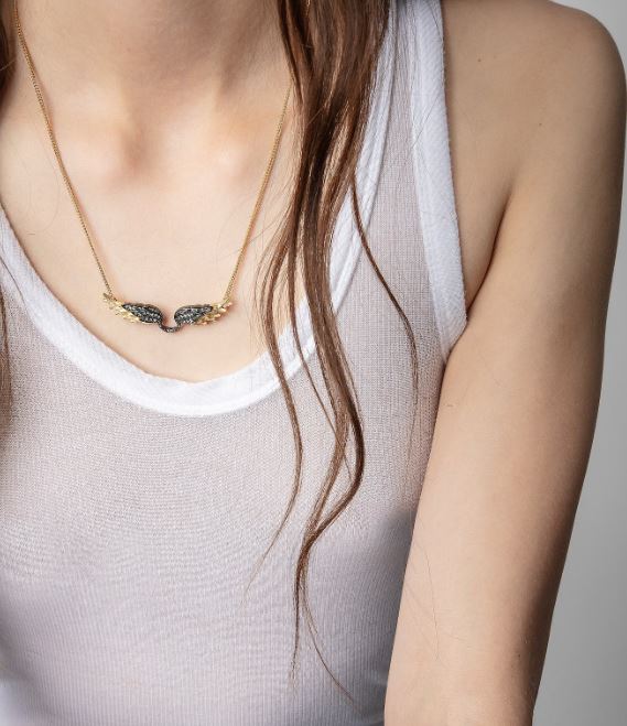 Collar Zadig Voltaire Rock Feather - 125.00 € Bolsos y zapatos de mujer, marcas de moda online, Michael kors, Karl lagerfeld, Guess, Armani, y marcas más