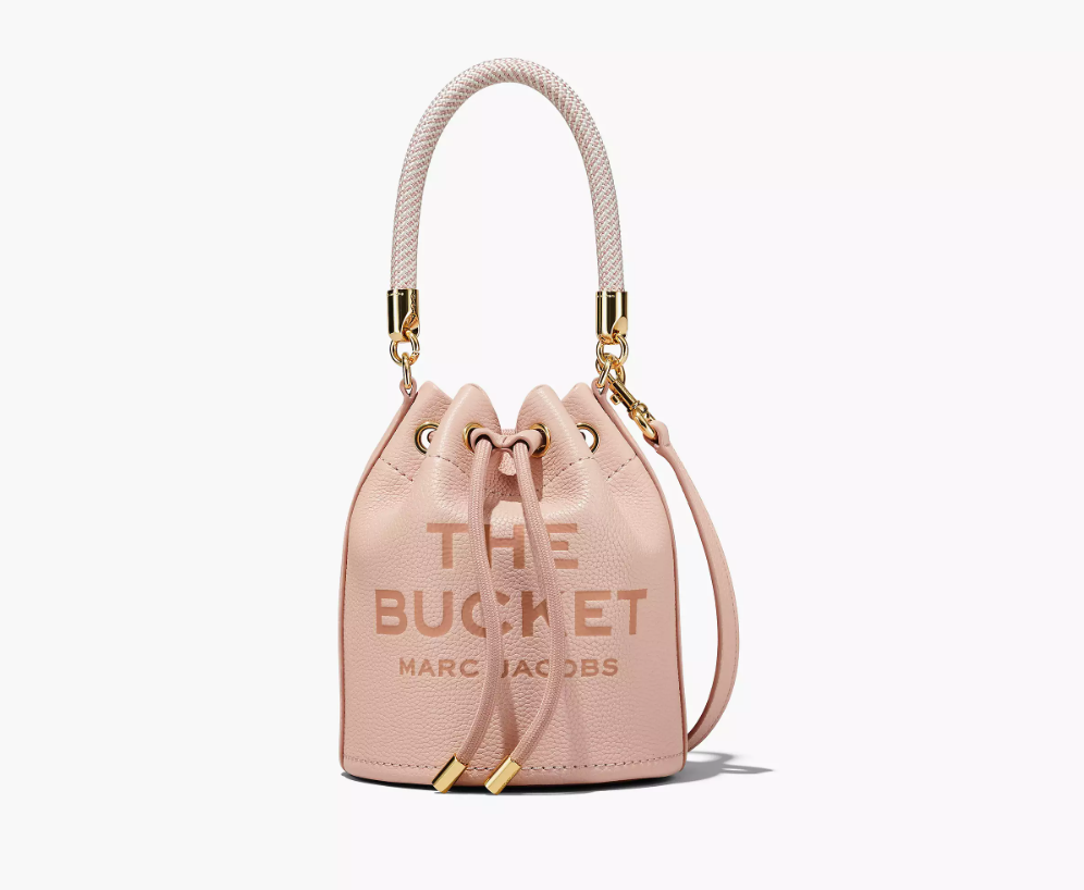 THE LEATHER BUCKET BAG ROSE