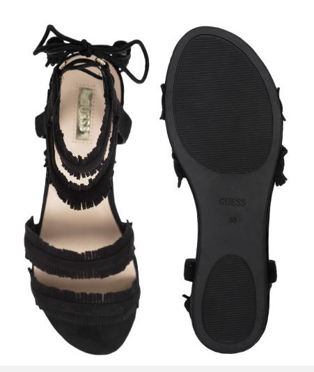 Sandalia Guess flecos negras - 57.00 € Bolsos y zapatos de mujer, marcas de  moda online, Michael kors, Karl lagerfeld, Guess, Armani, Premiata y muchas  marcas más