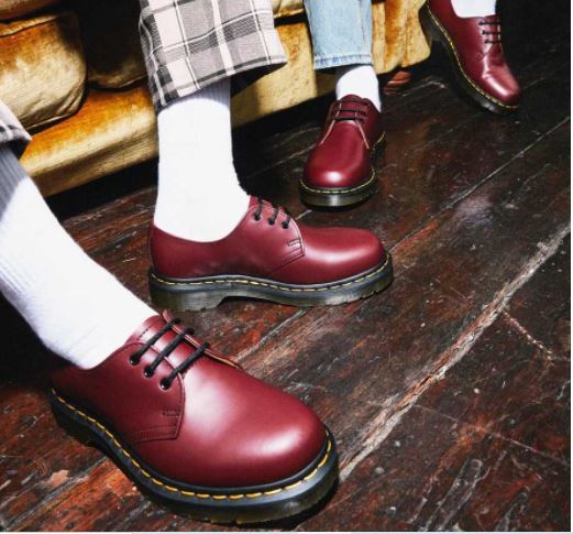 DR. MARTENS Zapatos blucher 3989 WINGTIP Granate | CASAS