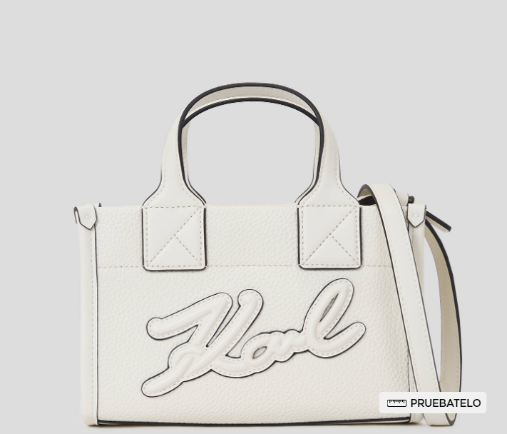 BOLSO TOTE PEQUEÑO DE PIEL GRANULADA K/SKUARE