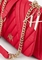 Bolso Armani Exchange doble asa de cadena y tejido rojo