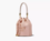 THE LEATHER BUCKET BAG ROSE