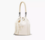 THE LEATHER BUCKET BAG COTTON SILVER