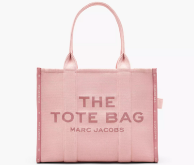 BOLSO TOTE GRANDE DE JACQUARD ROSE