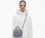 The Leather Crossbody Tote Bag mini Marc Jacobs wolf grey