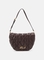 Bolso Karl Lagerfeld SIGNATURE KUILT FLAP chocolate oscuro