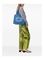 Bolso Ganni shopper lona letras blancas denim