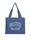 Bolso Ganni shopper lona letras blancas denim