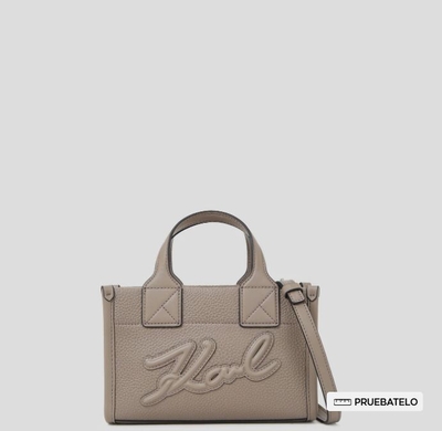 BOLSO TOTE PEQUEÑO DE PIEL GRANULADA K/SKUARE