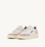 SNEAKERS BAJAS MEDALIST PIEL Y ANTE BLANCO Y POLVO