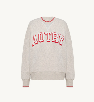 SUDADERA RELAXED FIT DE ALGODÓN CON CUELLO REDONDO