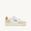 ZAPATILLAS MEDALIST LOW  PIEL BLANCA Y SAND STORM Y ANTE BEIGE