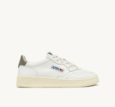 ZAPATILLAS MEDALIST LOW PIEL BLANCA Y VERDE MILITAR
