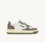 ZAPATILLAS MEDALIST LOW CUERO BICOLOR BLANCO Y VERDE MILITAR