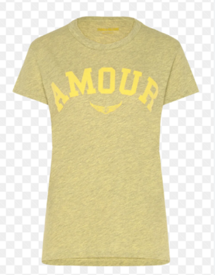 Camiseta Z&V walk pc flamme amour cedra