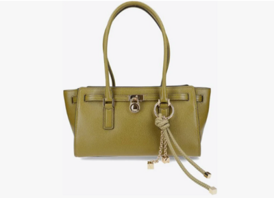 Bolso satchel Hamilton Moderne pequeño de piel PISTACHIO