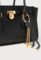 Bolso satchel Hamilton Moderne pequeño de piel BLACK