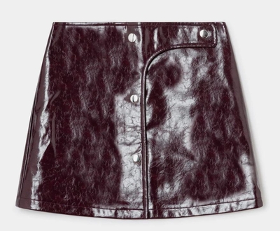 LENA PLUM SHORT SKIRT