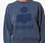 sudadera de algodón con logotipo mobyli indigo