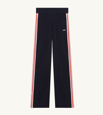 JOGGER DE VISCOSA DE PUNTO MUJER AZUL