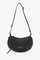 Bolso de hombro de cuero Oskan Moon negro