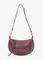 Bolso de hombro de cuero Oskan Moon borgoña