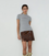 JUNA BROWN SHORT SKIRT