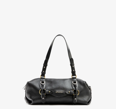 TILPA MINI BAG minibolso de mano bowling de piel bubble black
