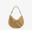 Bolso de piel de ante de becerro oskan soft zip taupe