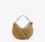 Bolso de piel de ante de becerro oskan soft zip taupe