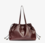 Bolso tote silven e/w de piel brillante burdeos