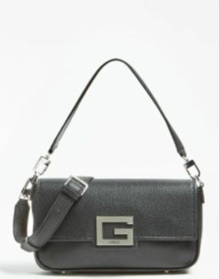 bolso negro guess acolchado