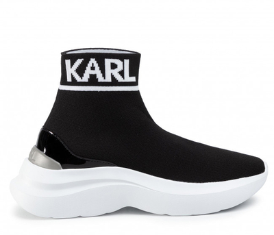 Zapatilla Karl Lagerfeld botin elástico negro