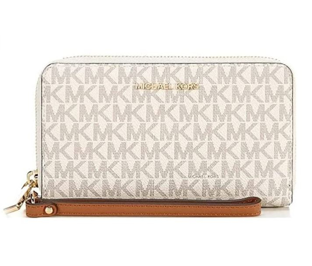 MONEDERO MK JET SET 32F1GJ6E2B VAINILLA