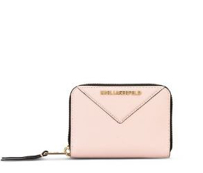 Billetero Karl Lagerfeld saffiano rosa