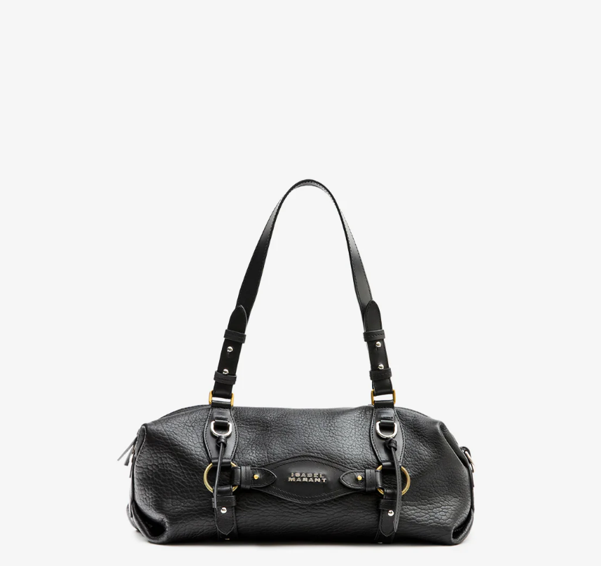 TILPA MINI BAG minibolso de mano bowling de piel bubble black