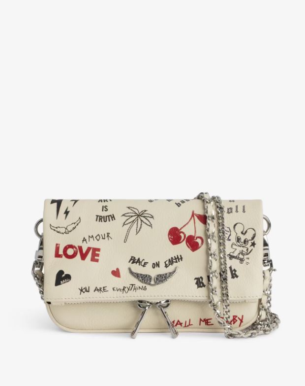Pochette Rock Nano con estampado Love Tag Flash