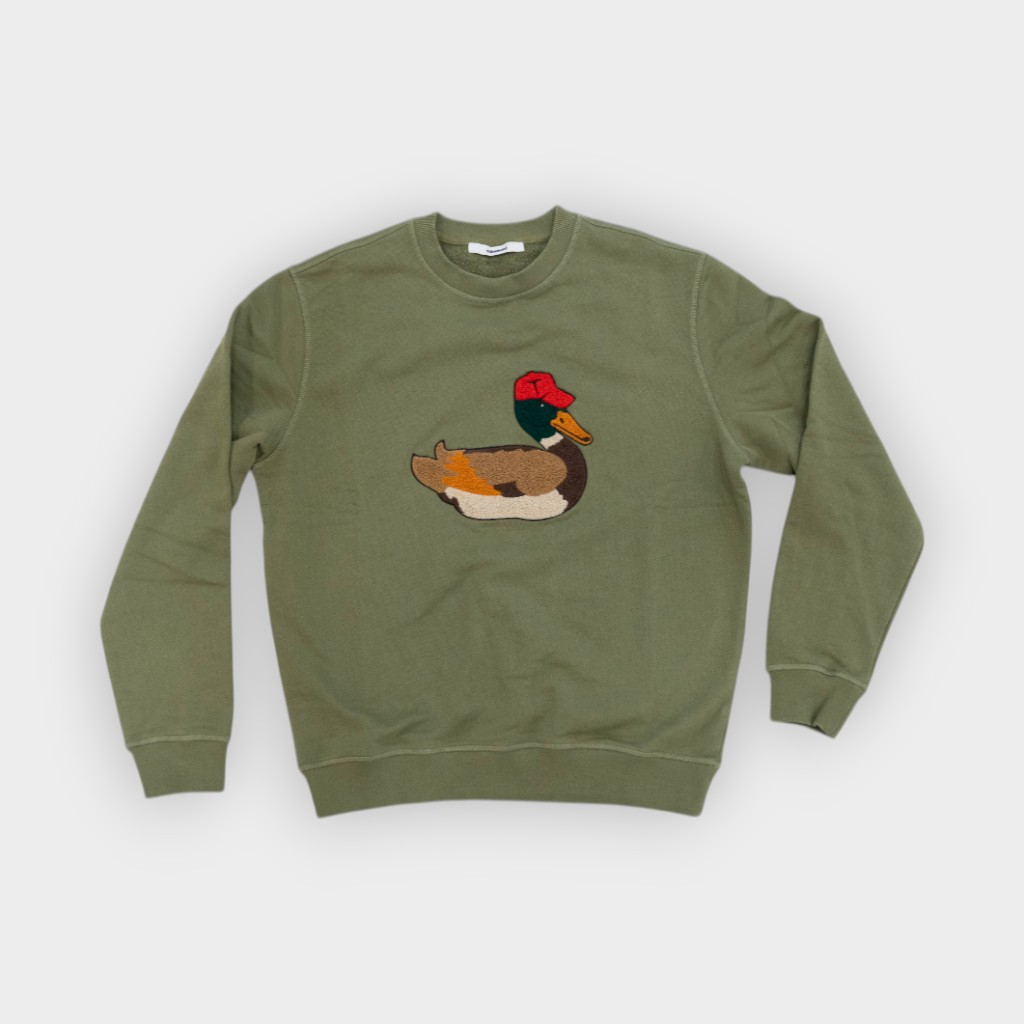 Edmmond – Sudadera Duck hunt plain khaki