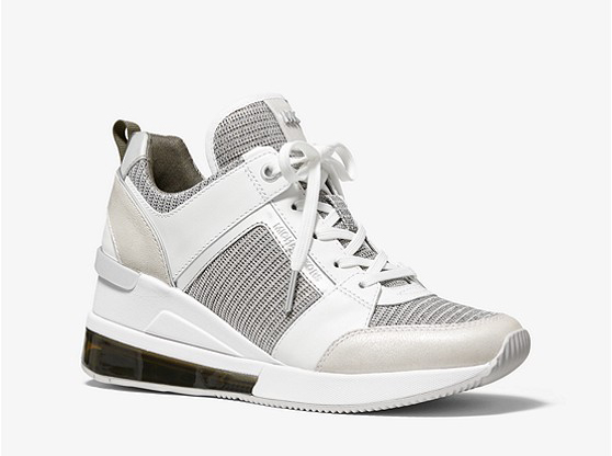 Zapatilla Michael kors cuña georgie blanca plata - 129.50 € Bolsos y  zapatos de mujer, marcas de moda online, Michael kors, Karl lagerfeld,  Guess, Armani, Premiata y muchas marcas más